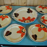Hand-painted cake set 1960s/70s
