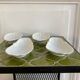 Antique porcelain cups scallops