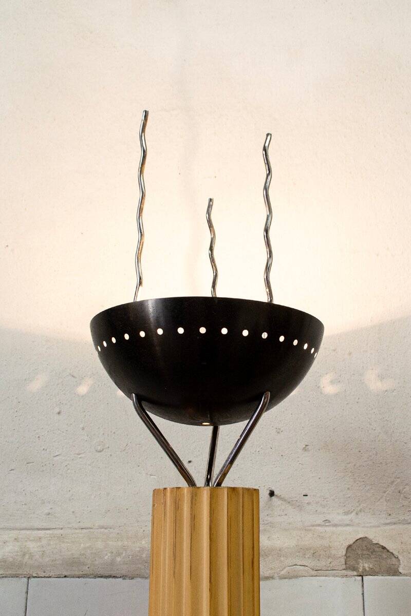 Halogen floor lamp by Ugo La Pietra for Abitare Il Tempo for Lumi, 1980s.