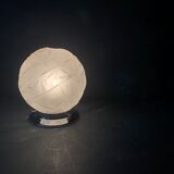 Antique art deco lamp, molded glass globe lamp 1930, France
