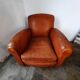 Old leather club chair 1940-1950