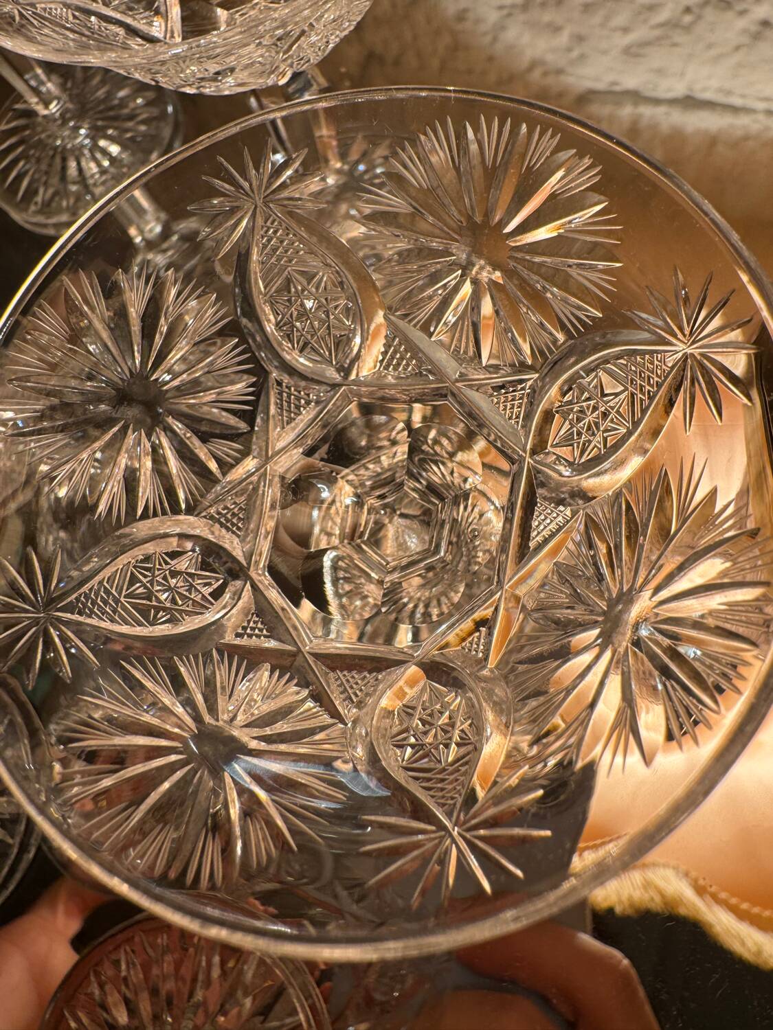 Verres à liqueur cristal du Creusot anciens