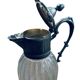 Aiguière verre et étain 1950