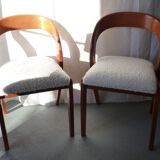 Pair of Baumann gondola chairs