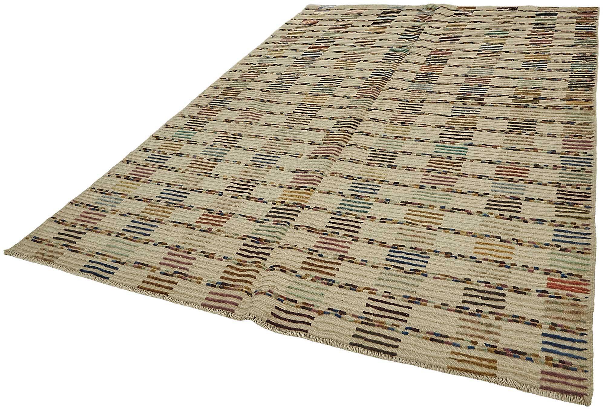Handwoven Turkish Recycled Boho Rug 204 cm x 317 cm