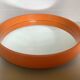 Old vintage orange round mirror
