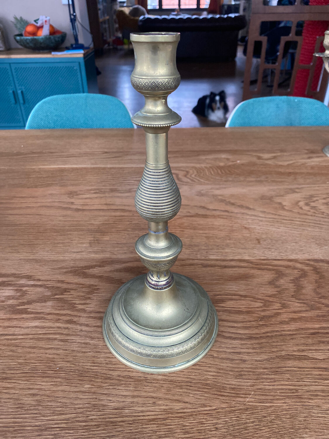 Brass candle holder