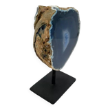Blue Geode Agate on support
