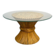 Wheat sheaf coffee table Elinor McGuire. American work. Circa 1970.