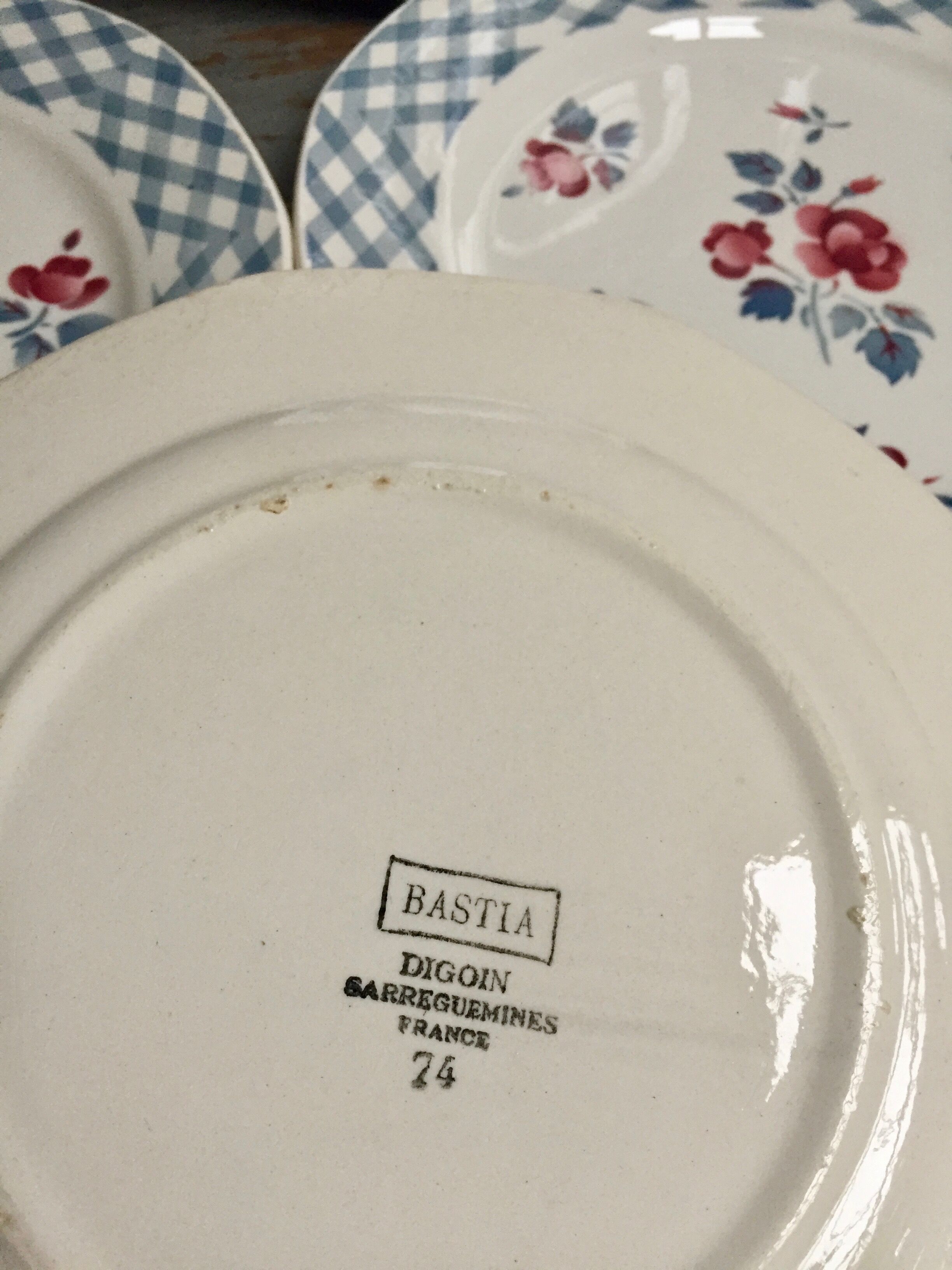 Digoin Sarreguemines plates