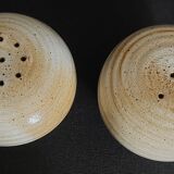 Salt and pepper shakers, Marais stoneware, 1960s