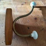 Wooden and ceramic coat rack