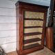 Late 19th century mahogany shop display cabinet.