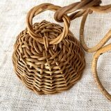 60s rattan pendant light