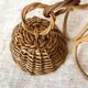 60s rattan pendant light