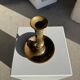 Large adjustable antique gold candlestick H20 D10