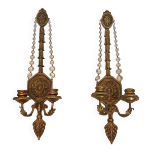 Paire d'appliques en