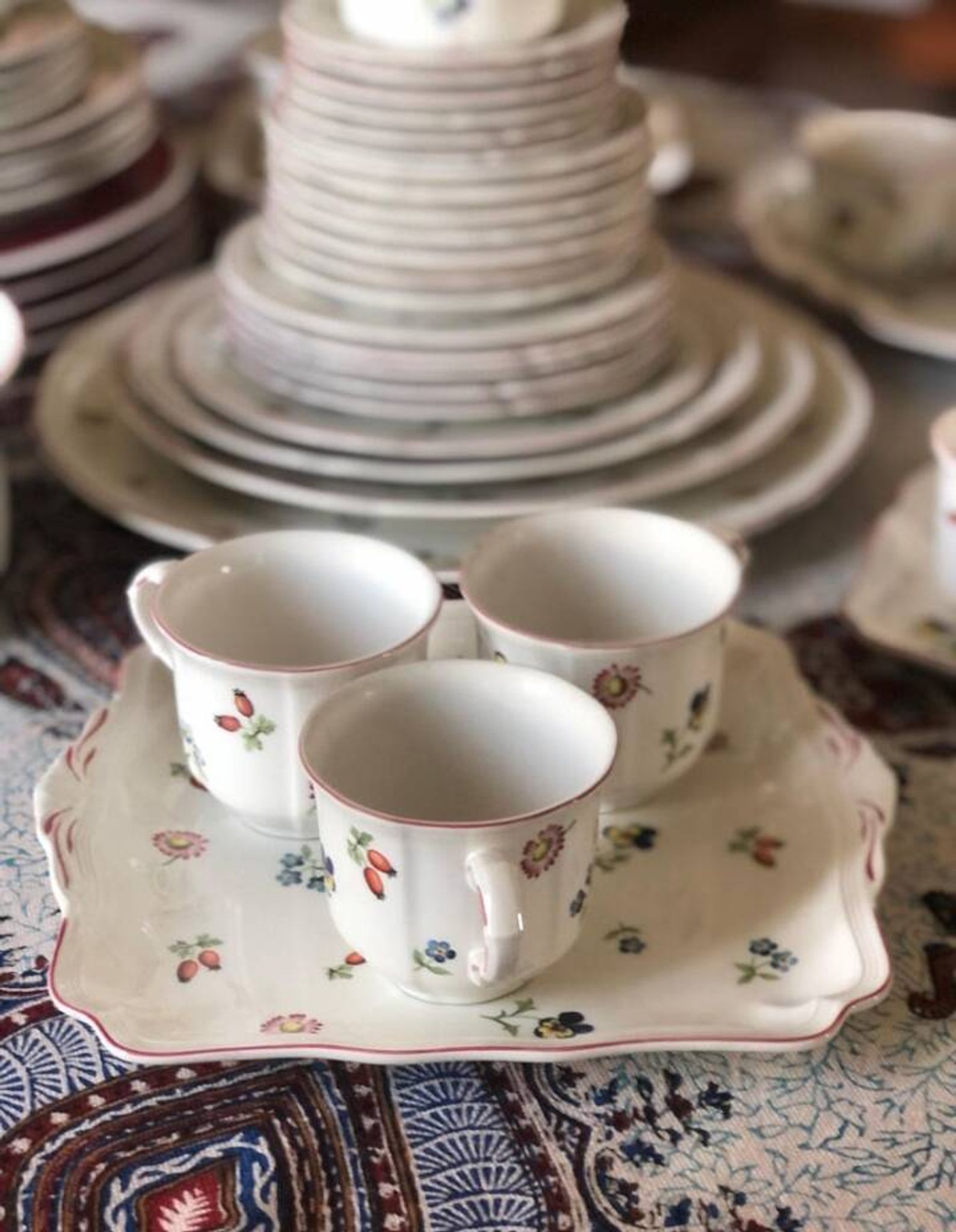 Service complet de dîner, thé et café « Petite Fleur » de Villeroy & Boch pour six personnes