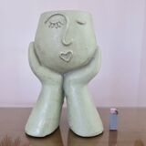 Large anthropomorphic vase made of thick fibreglass, 1980s-1990s.
