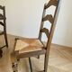 Farmhouse table and 6 solid wood chairs
