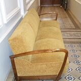 Sofa bed daybed Scandinavian years 50 / 60 color gold