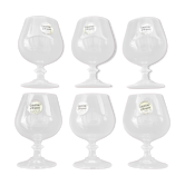 6 verres à cognac cristal d'Arques neufs