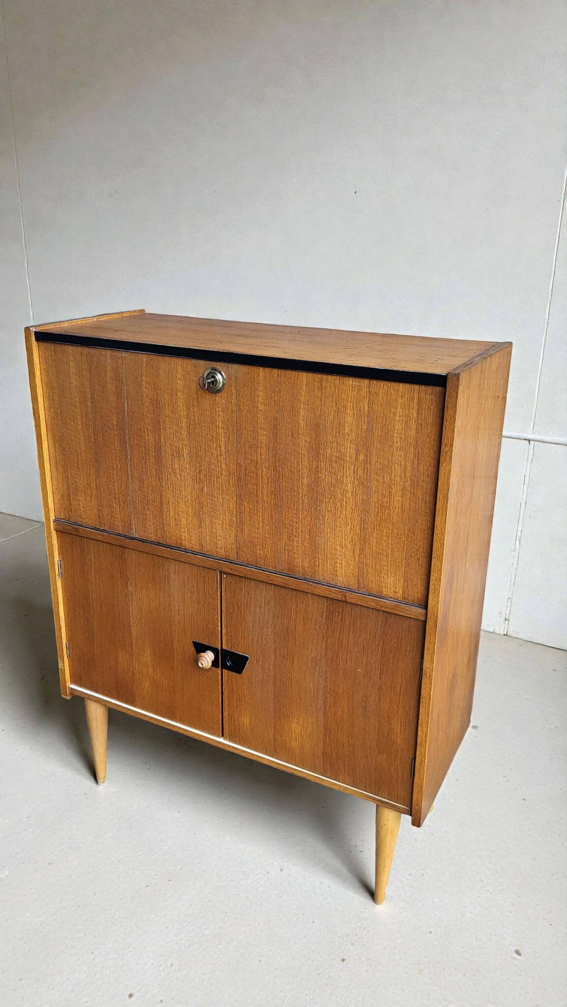 Secretary desk storage unit, 1950s-60s