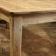 Solid oak farmhouse table "brut" 247x89, top "chocolate oak"