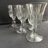 6 verres à eau XIXème – Établissements Legras