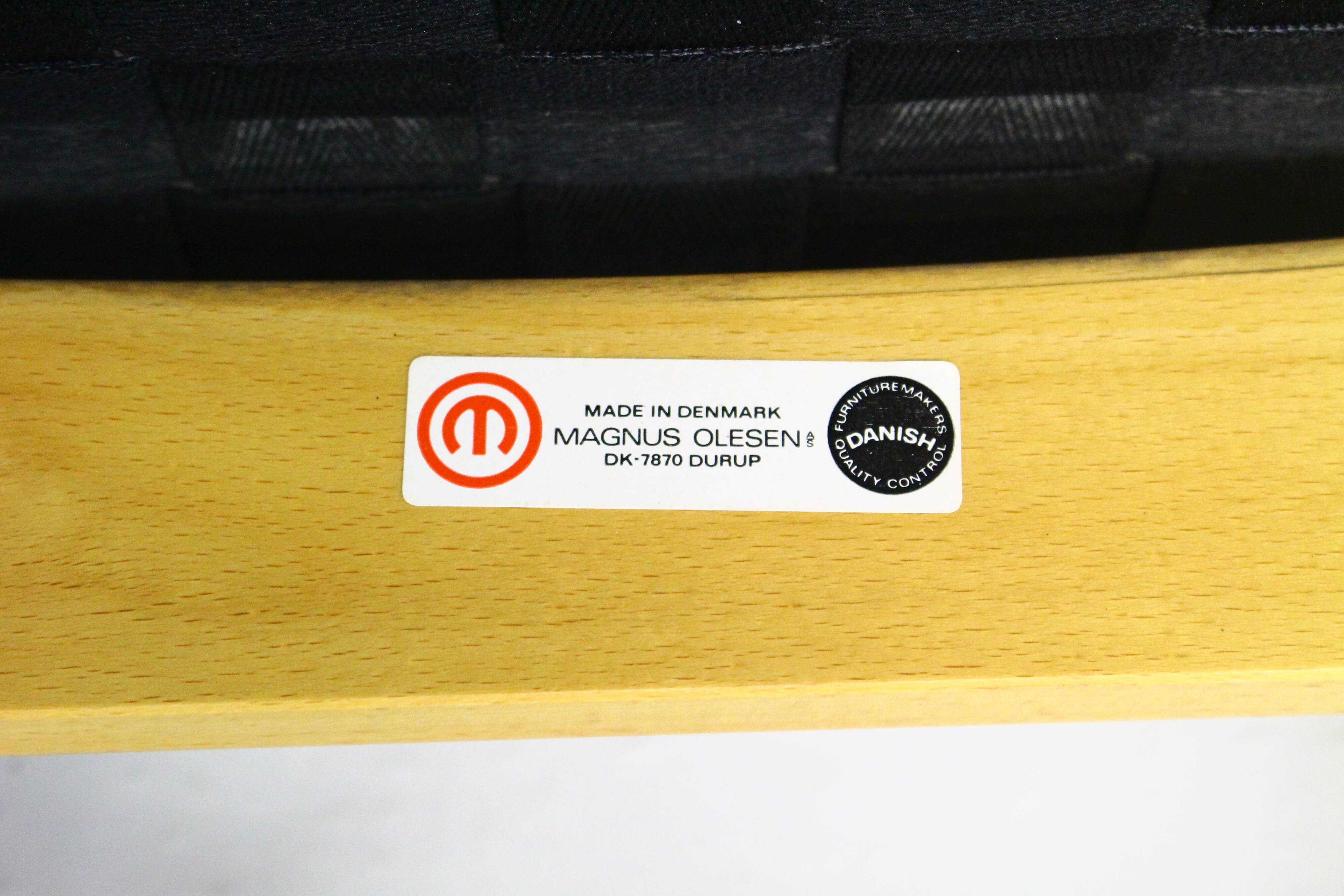 Rud Thygesen & Johnny Sorensen armchair in ash by Magnus Olesen, 1970s