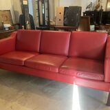 Rare red HURUP Møbelfabrik sofa from the 70s Scandinavian era
