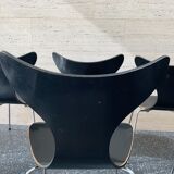Suite of 6 chairs model gull by arne jacobsen for fritz hansen