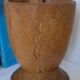 Mortier et pilon en bois exotique africain