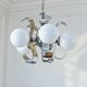 Vintage Space Age chrome chandelier, 1970s