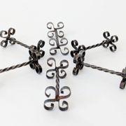 Set of 6 vintage wrought iron knife rests, France, 1970s