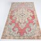 Soft Red & Beige Classic Vintage Area Rug, 127x215 Cm