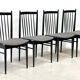 Ensemble de quatre chaises de salle à manger