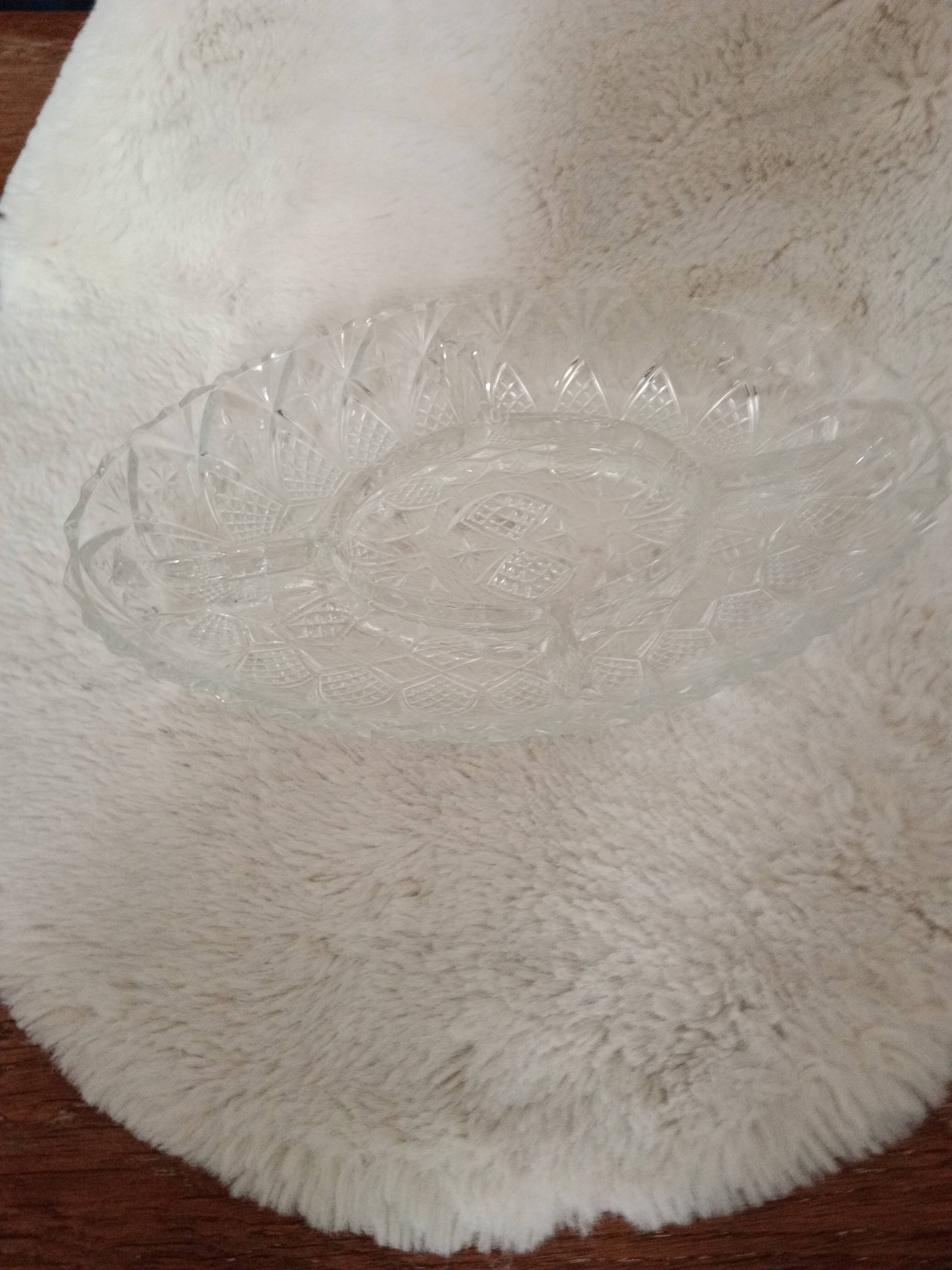 Grand ravier vintage en verre