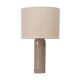 Lampe Grès et jute tissée