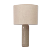Lampe Grès et jute tissée