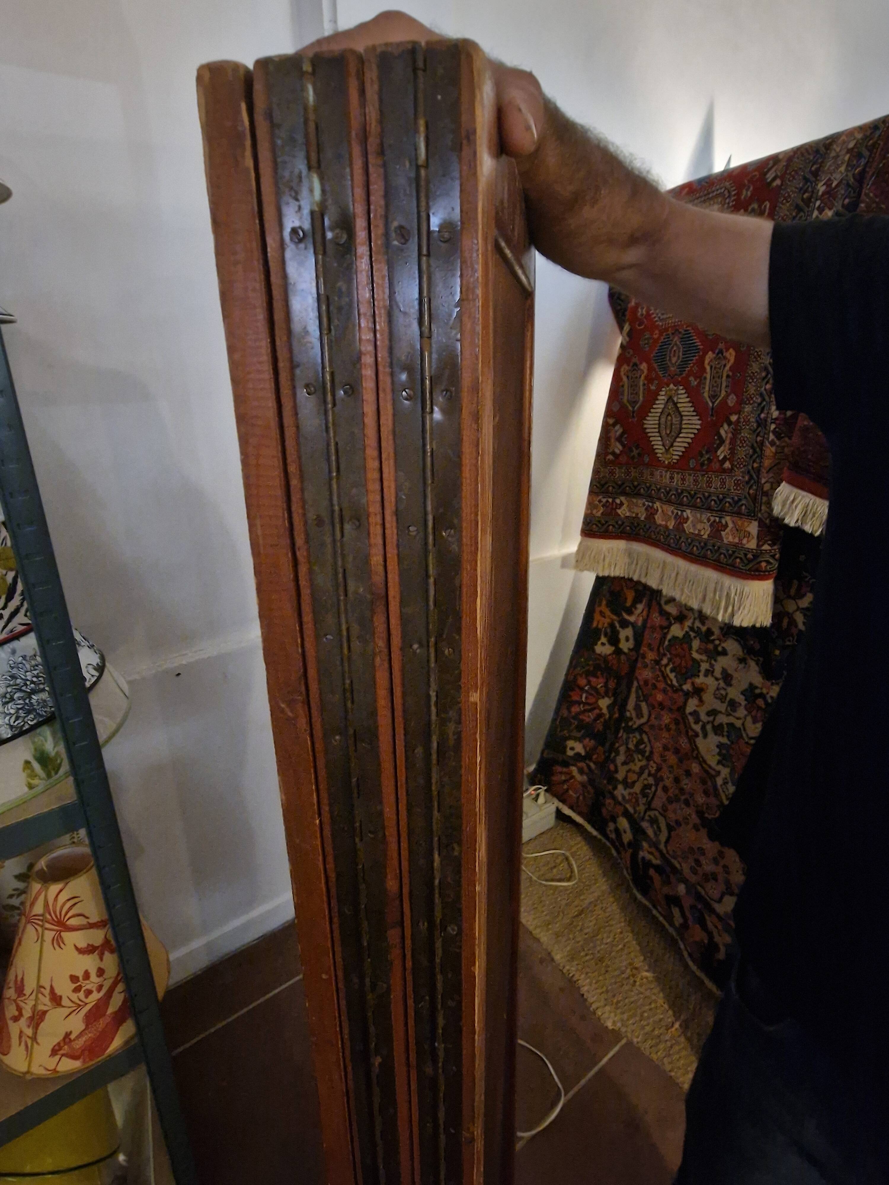 Antique 5-panel folding screen