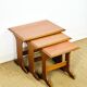 1960s Scandinavian nesting coffee table in teak.