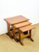 1960s Scandinavian nesting coffee table in teak.