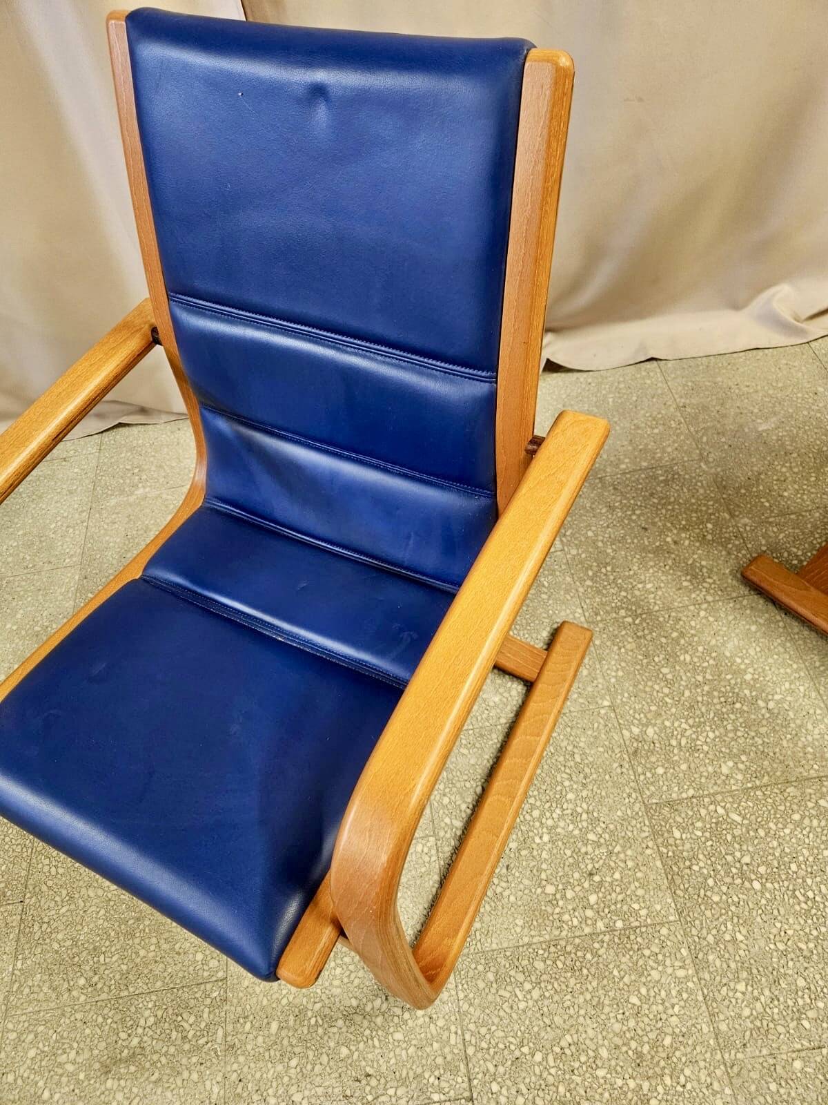 Scandinavian bentwood armchair by Yngve Ekstorm