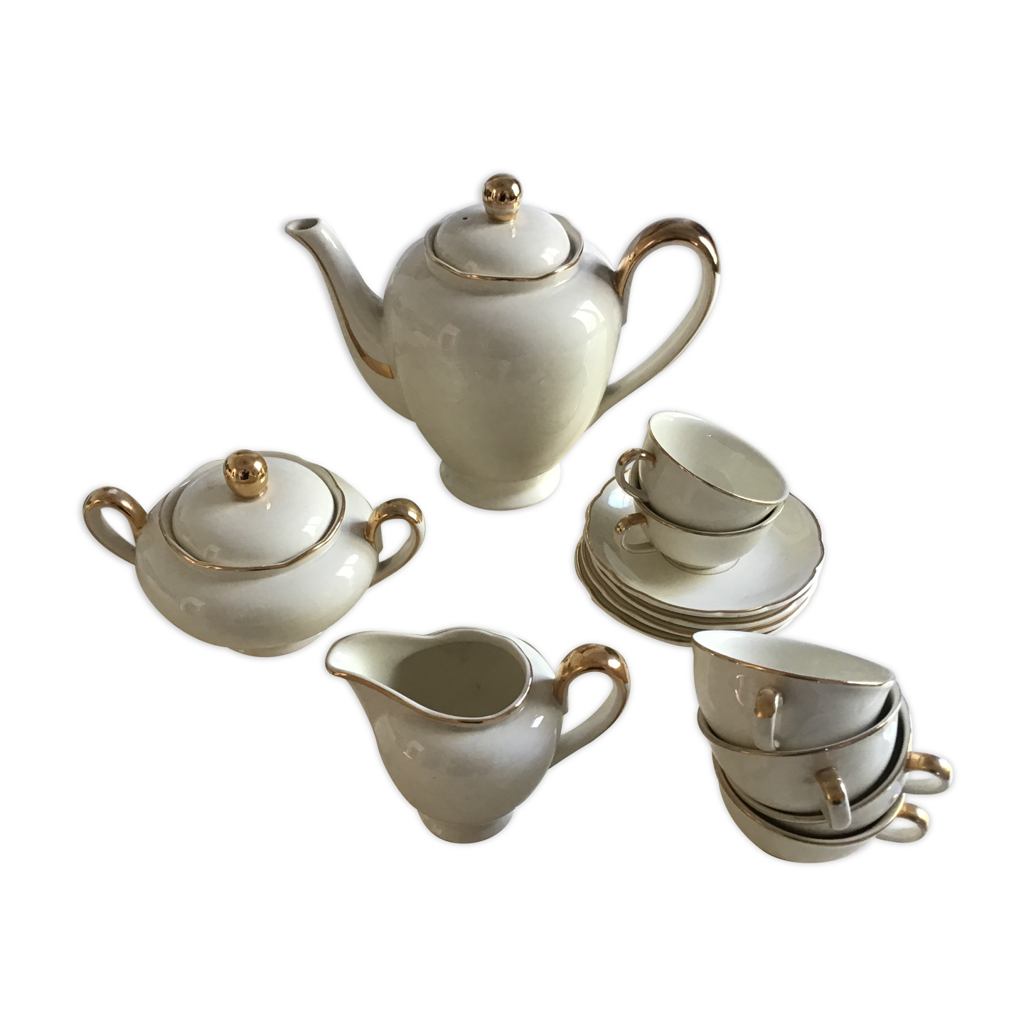 Villroy & boch - mettlach - rhône model - coffee service - faience de france