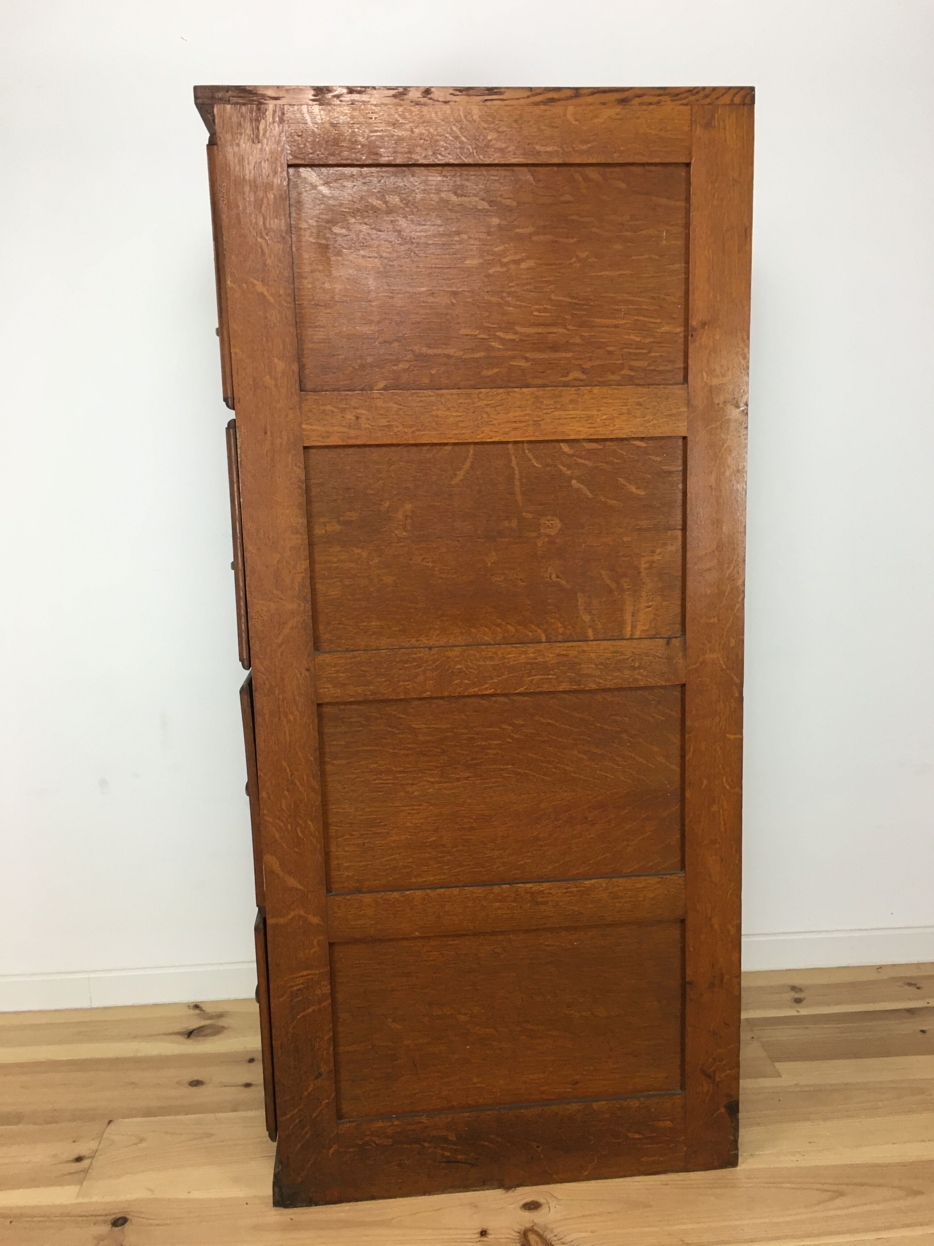 Meuble classeur 4 tiroirs en bois de chêne