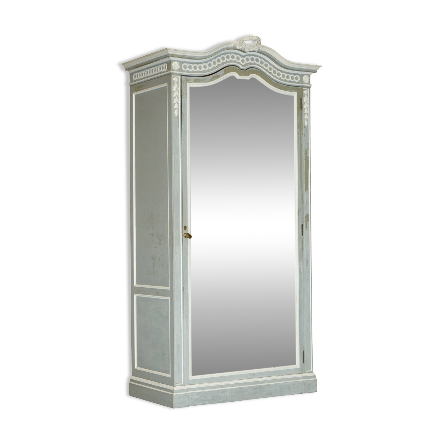 Antique wardrobe Mellier & Co with mirror door