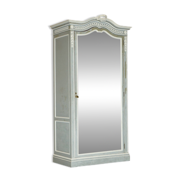 Antique wardrobe Mellier & Co with mirror door