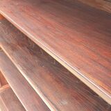 Mahogany library showcase Louis XVI style