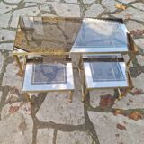 Glass coffee table from the 70s